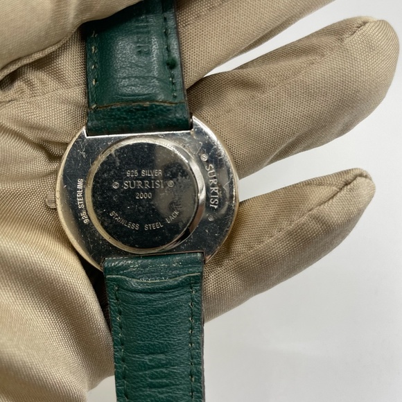 Vintage Surrisi Sterling Silver inlayed Gemstone Watch - Picture 4 of 8